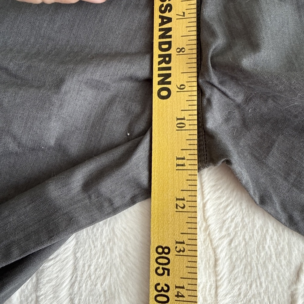 VANS Off The Wall Chino Shorts Boys Gray Authentic Stretch Size 8 Skater Kid - Picture 3 of 9